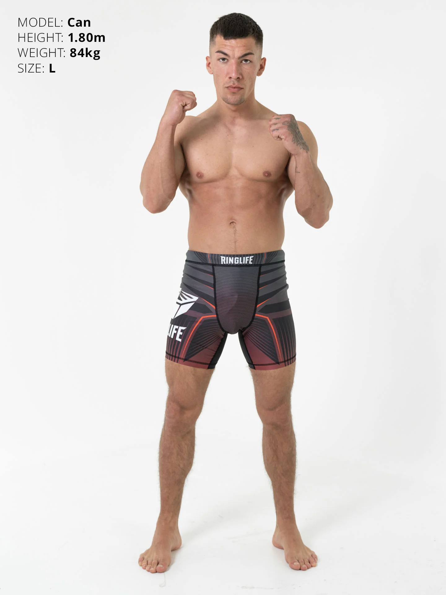 RINGLIFE Compression Shorts - Octaring schwarz-rot - Image 3