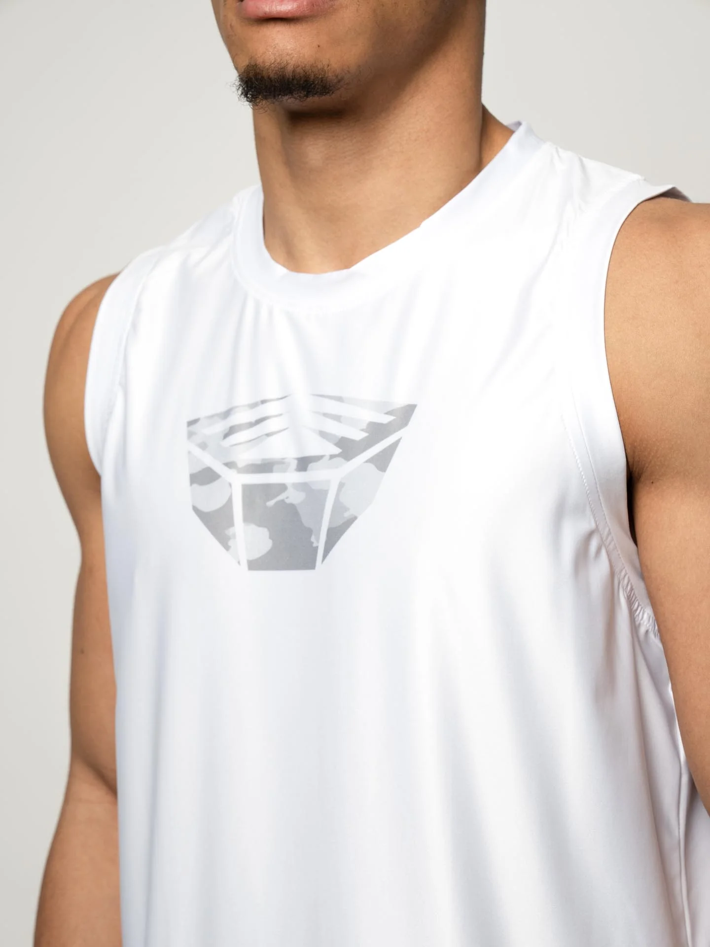 RINGLIFE Functional Tank Top, Unit, weiss-grau camo - Image 5