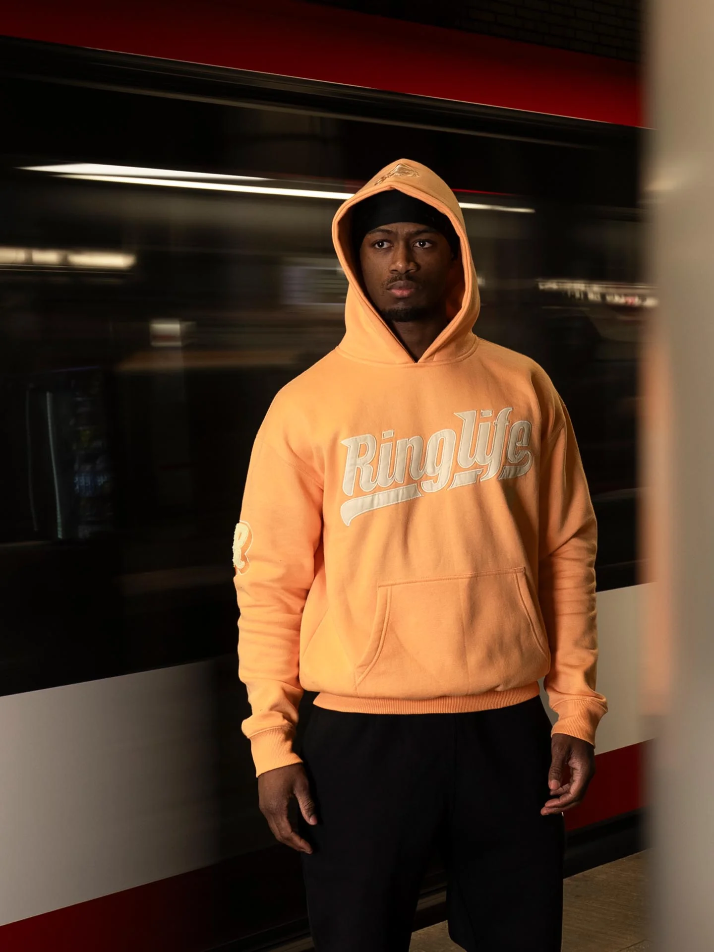 RINGLIFE Hoodie, College, peach - Image 9