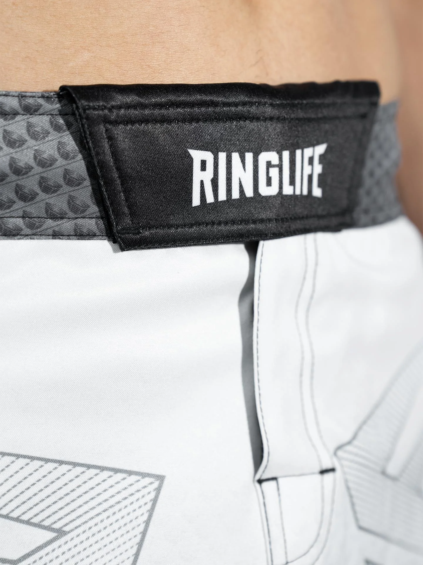 RINGLIFE MMA Shorts - Octaring 2.0 weiss-schwarz - Image 12