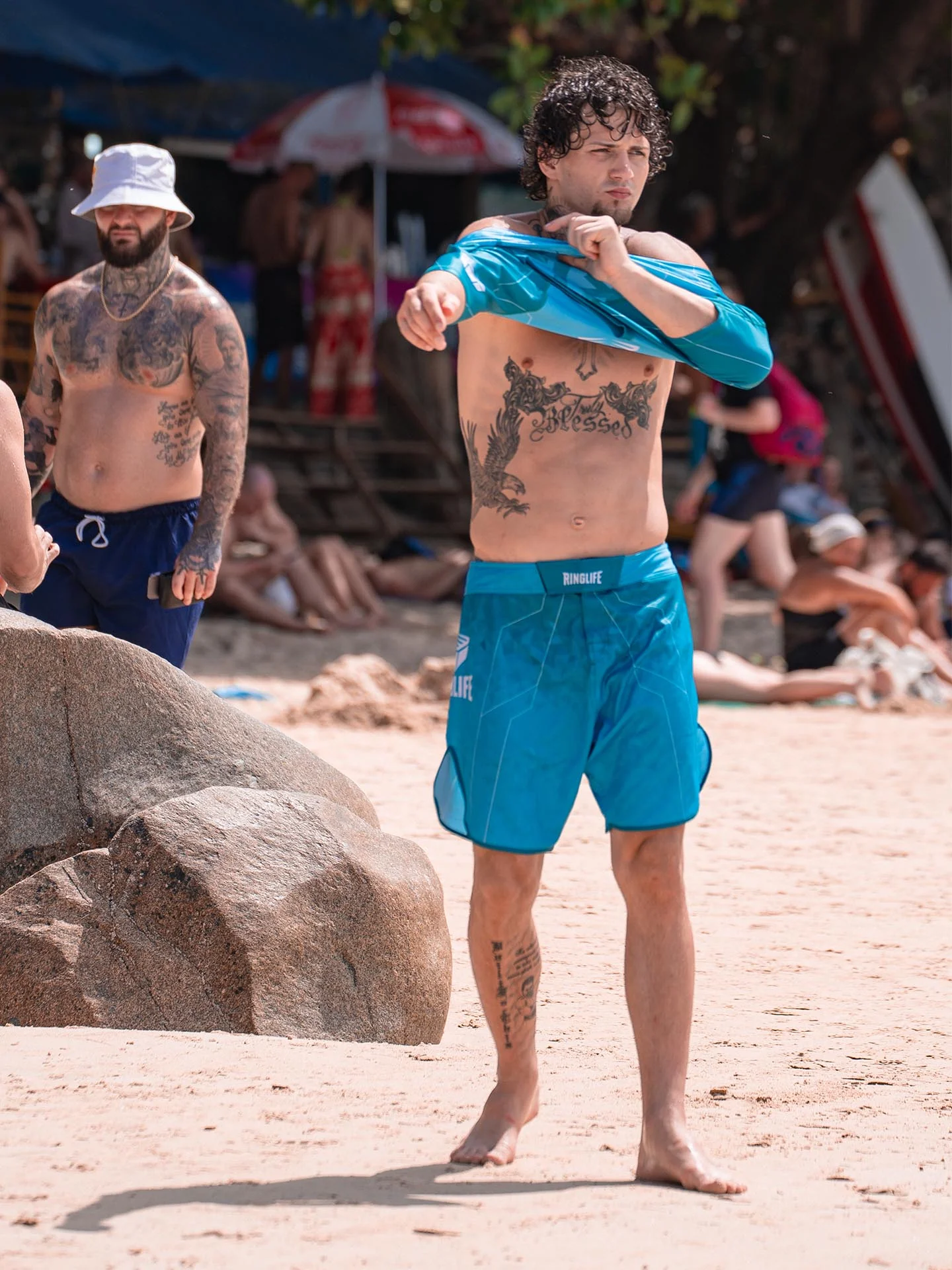 RINGLIFE MMA Shorts - Transition grün-blau - Image 13