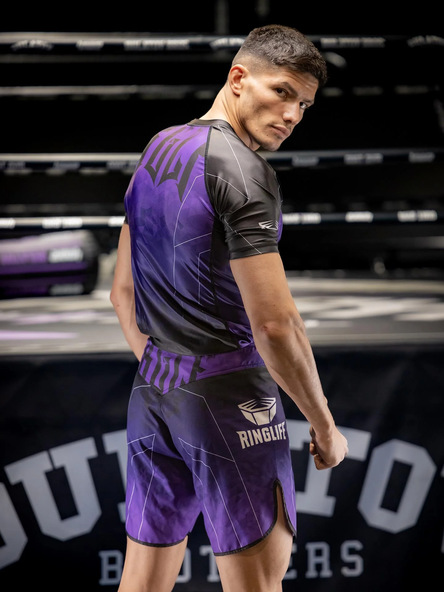 RINGLIFE MMA Shorts - Transition schwarz-lila - Image 12