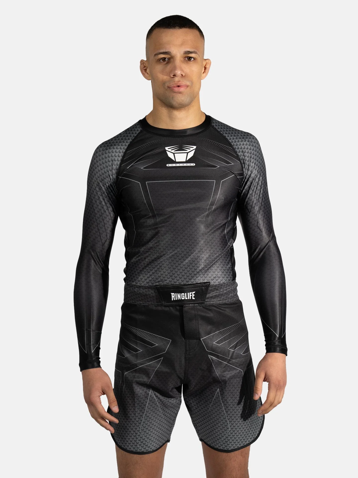 RINGLIFE Rashguard L/S - Octaring 2.0 schwarz-grau - Image 12