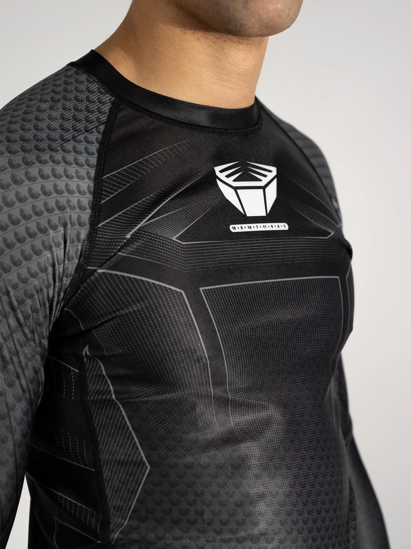RINGLIFE Rashguard L/S - Octaring 2.0 schwarz-grau - Image 7
