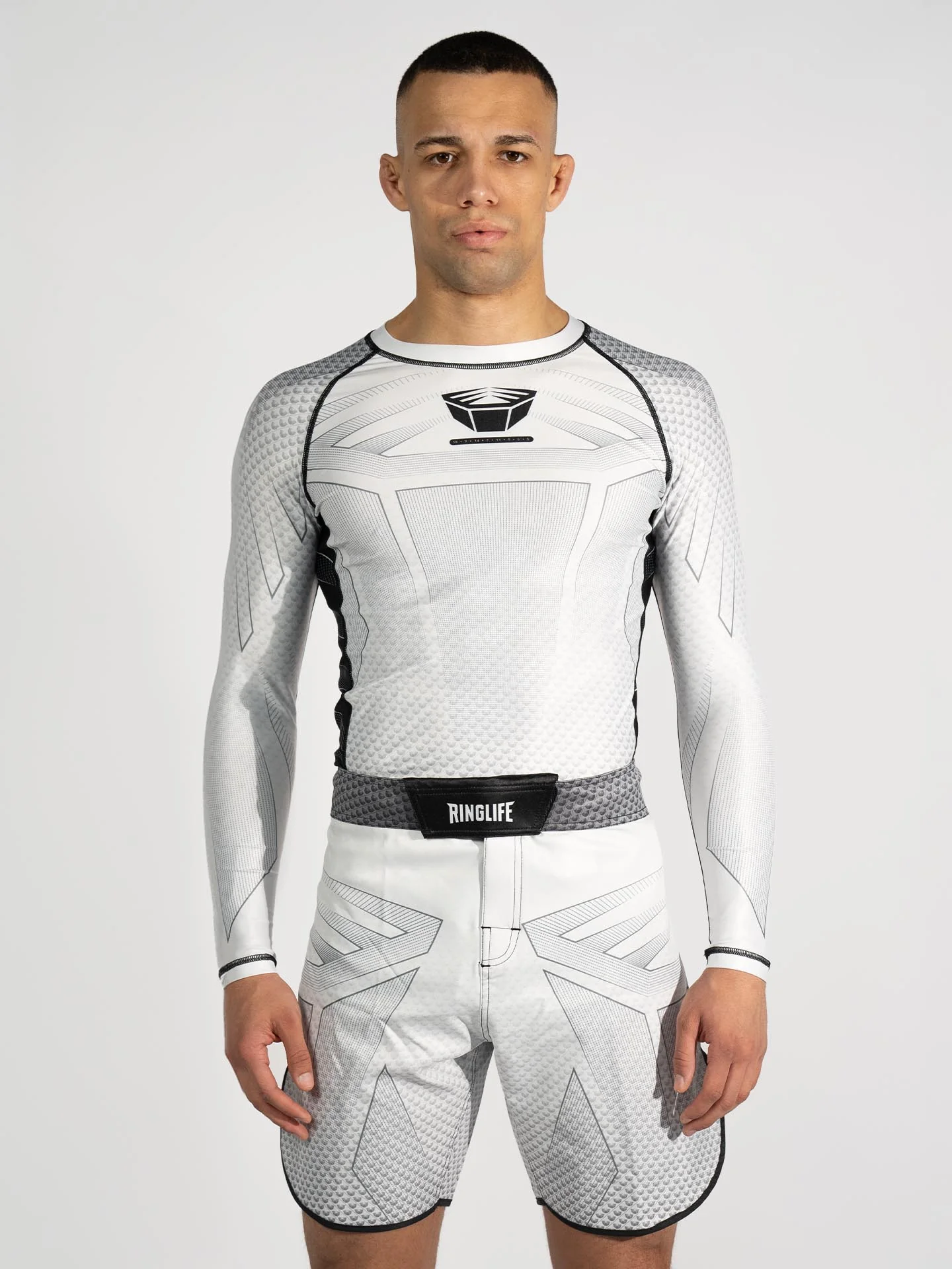 RINGLIFE Rashguard L/S - Octaring 2.0 weiss-schwarz - Image 18