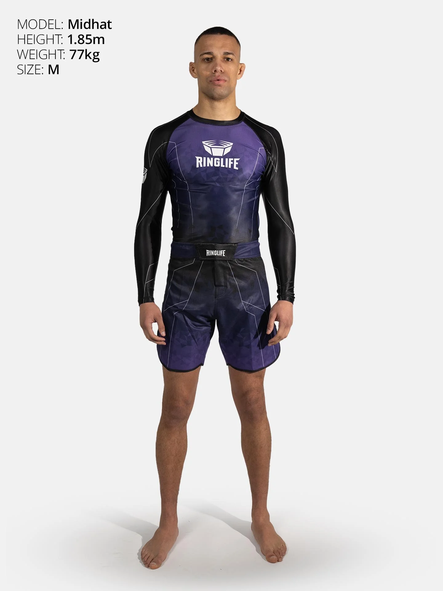 RINGLIFE Rashguard L/S - Transition schwarz-lila - Image 4