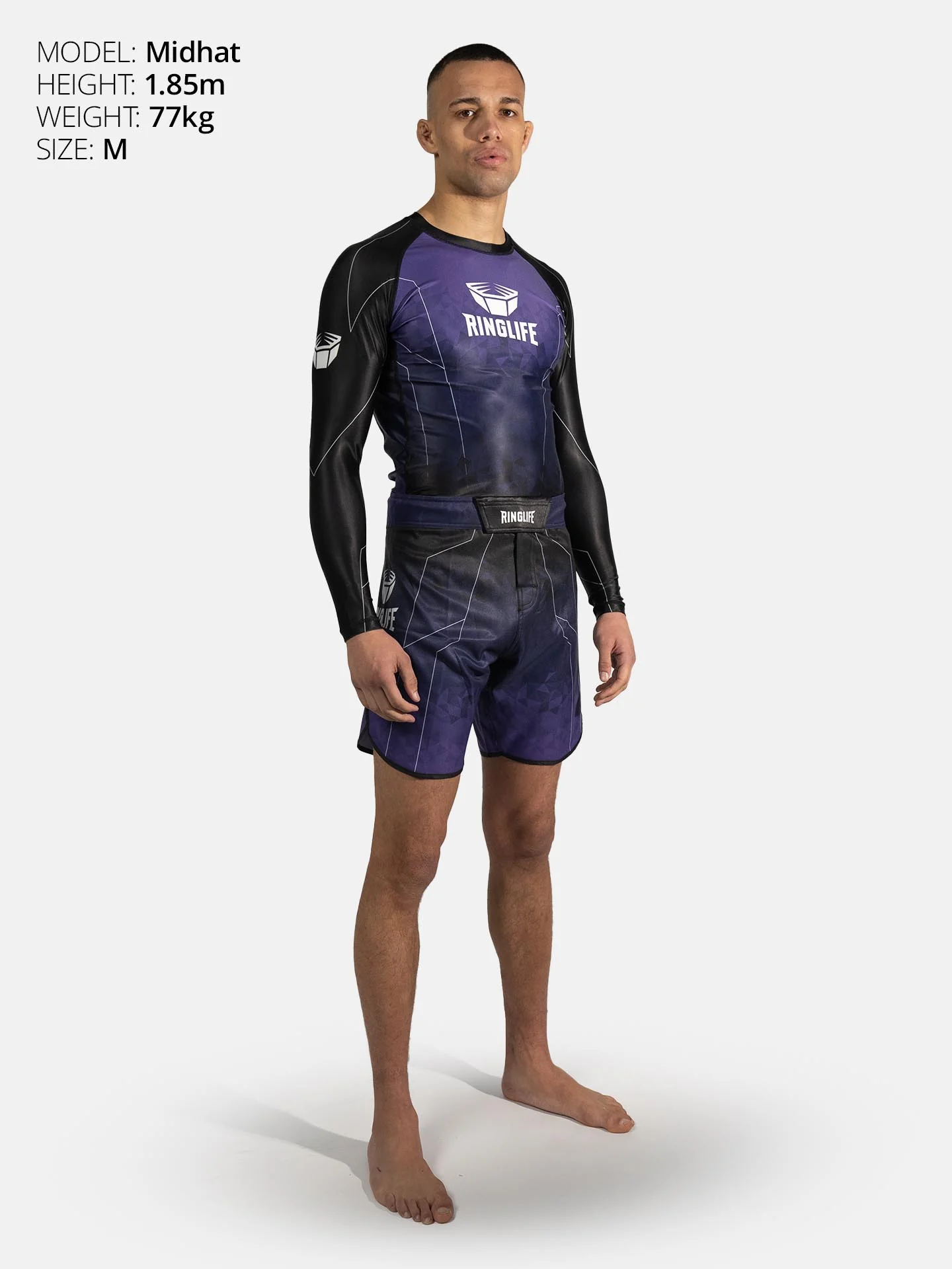 RINGLIFE Rashguard L/S - Transition schwarz-lila - Image 5