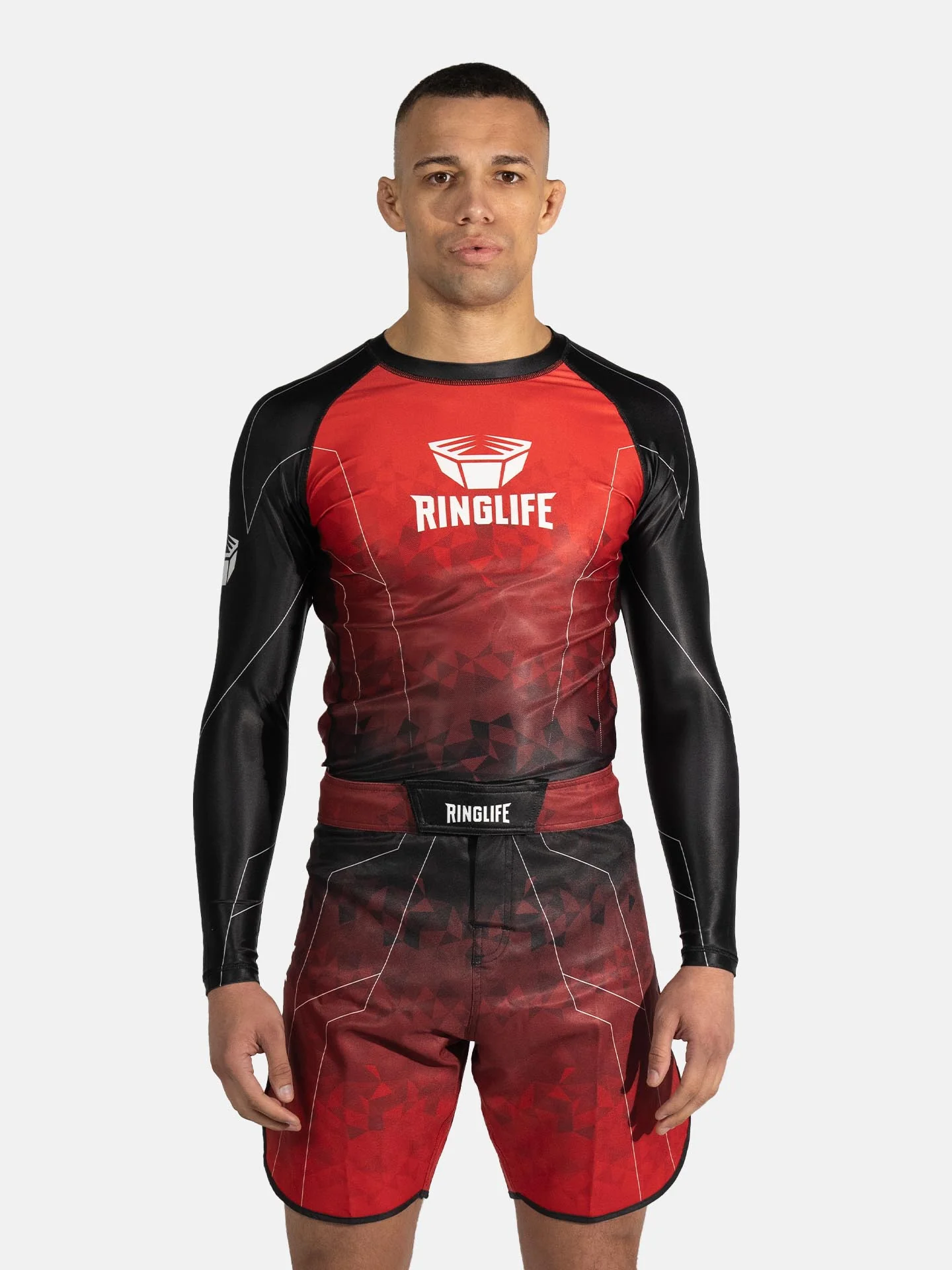 RINGLIFE Rashguard L/S - Transition schwarz-rot - Image 17
