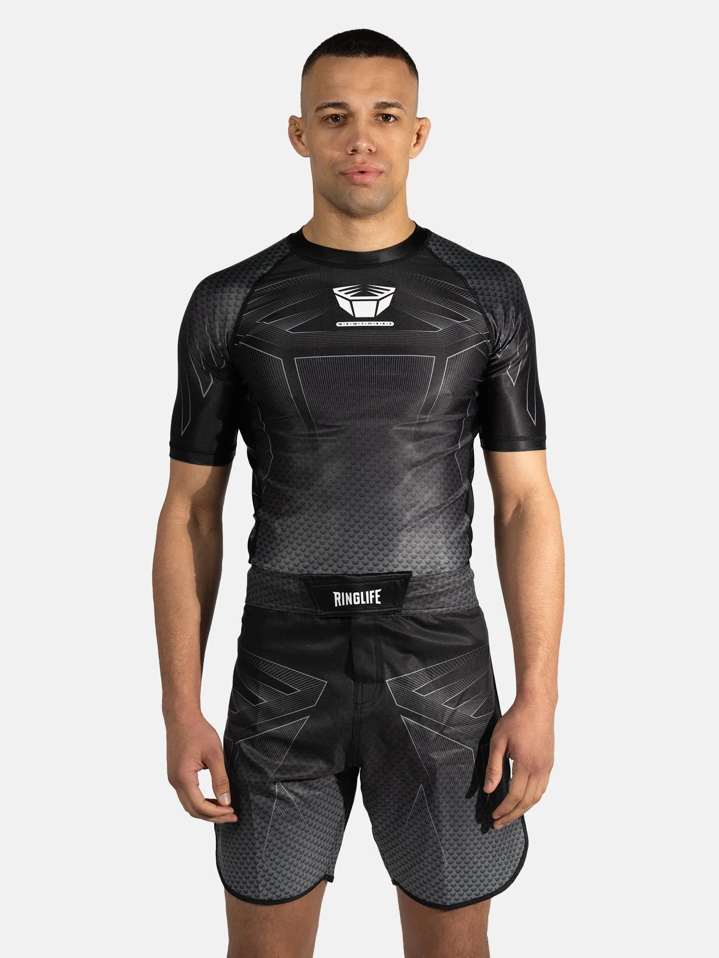 RINGLIFE Rashguard S/S - Octaring 2.0 schwarz-grau - Image 10