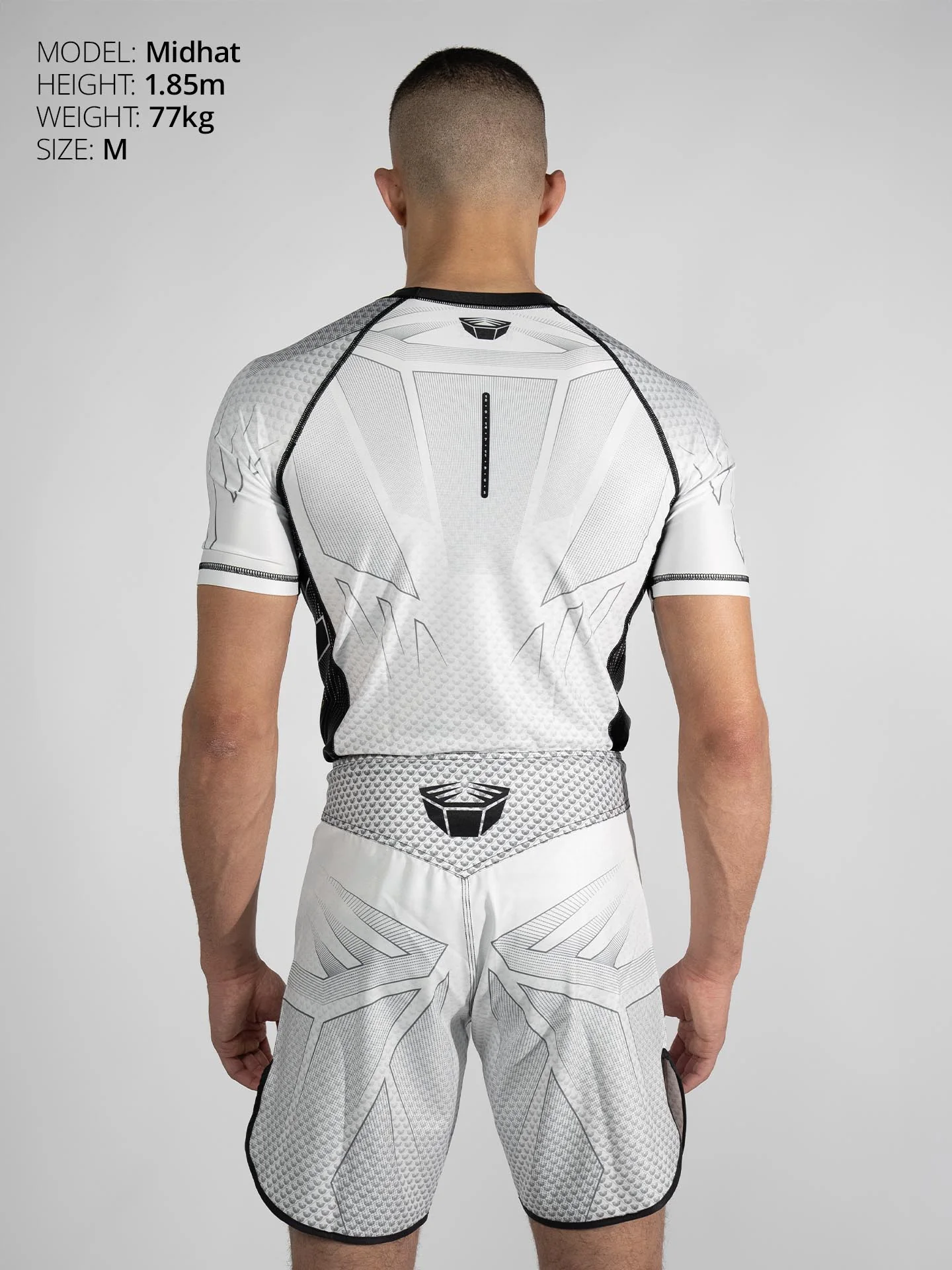 RINGLIFE Rashguard S/S - Octaring 2.0 weiss-schwarz