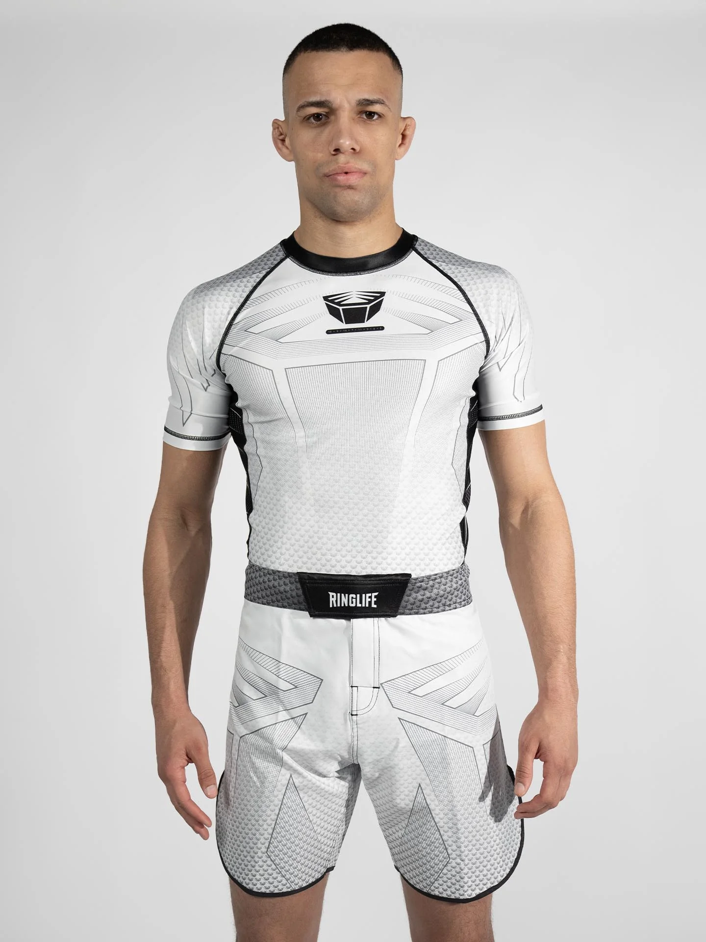 RINGLIFE Rashguard S/S - Octaring 2.0 weiss-schwarz - Image 14