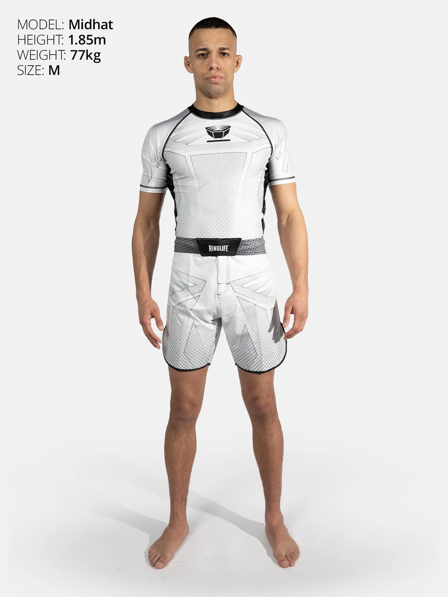 RINGLIFE Rashguard S/S - Octaring 2.0 weiss-schwarz - Image 4
