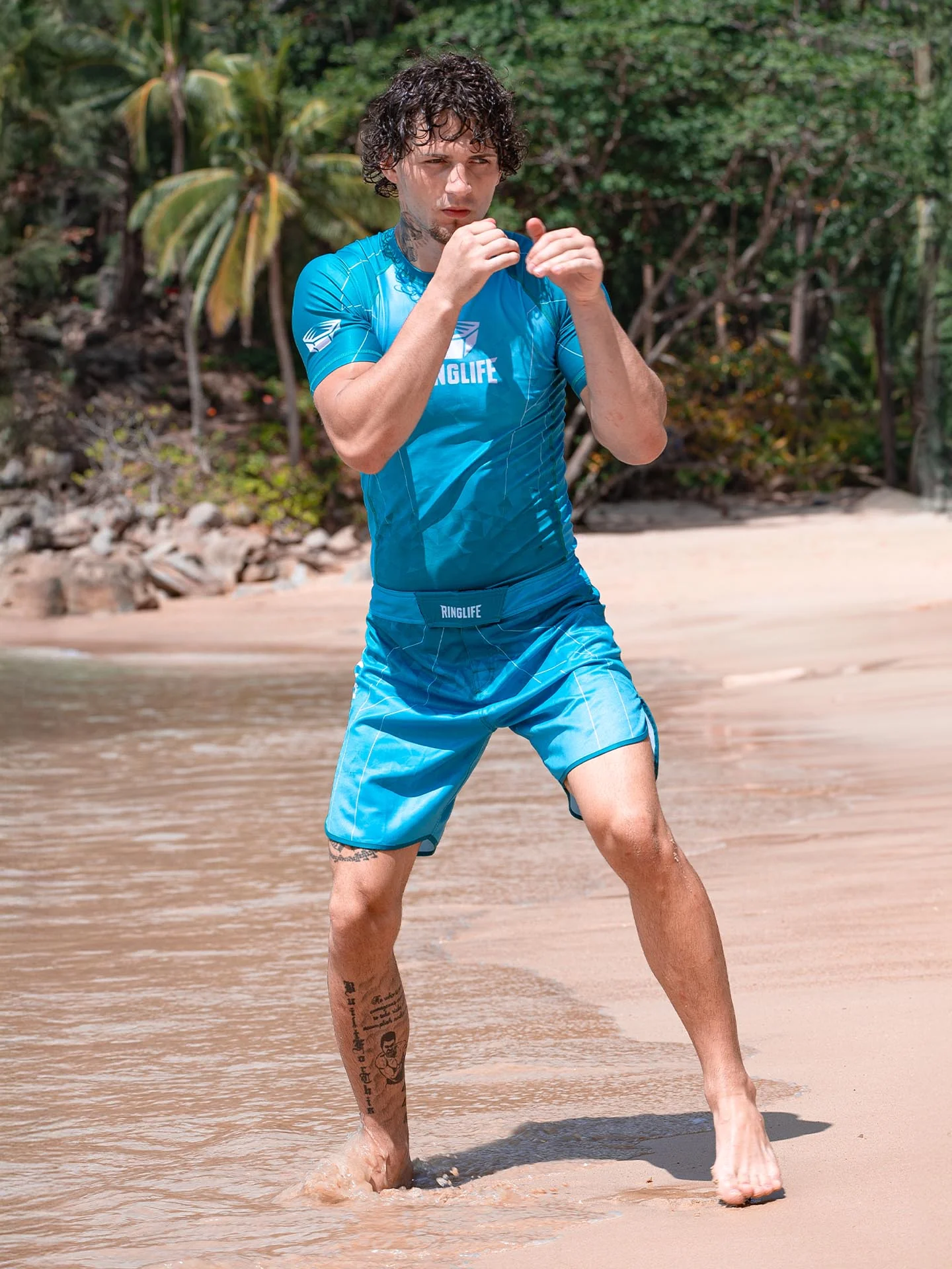 RINGLIFE Rashguard S/S - Transition grün-blau - Image 3