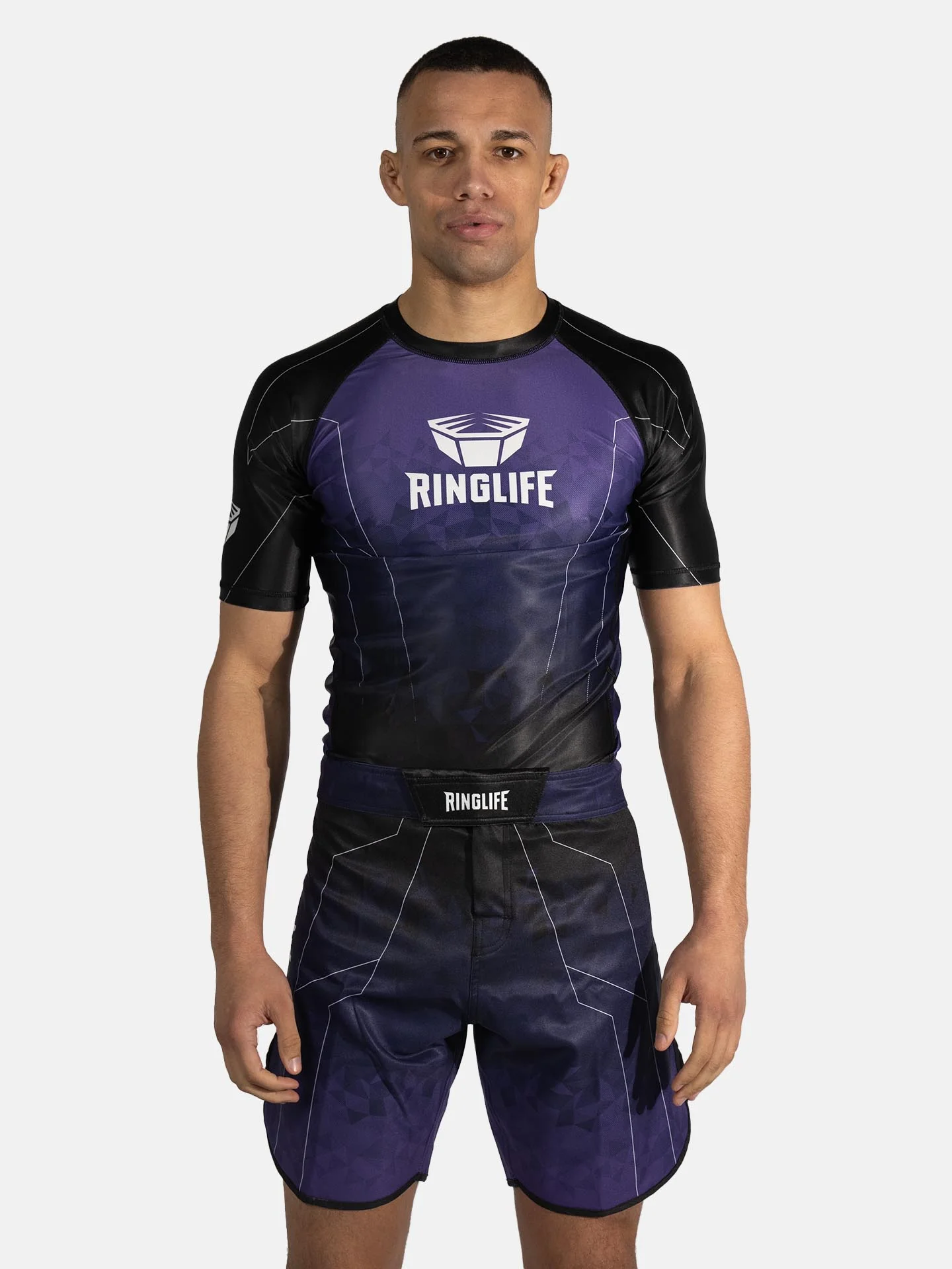 RINGLIFE Rashguard S/S - Transition schwarz-lila - Image 19