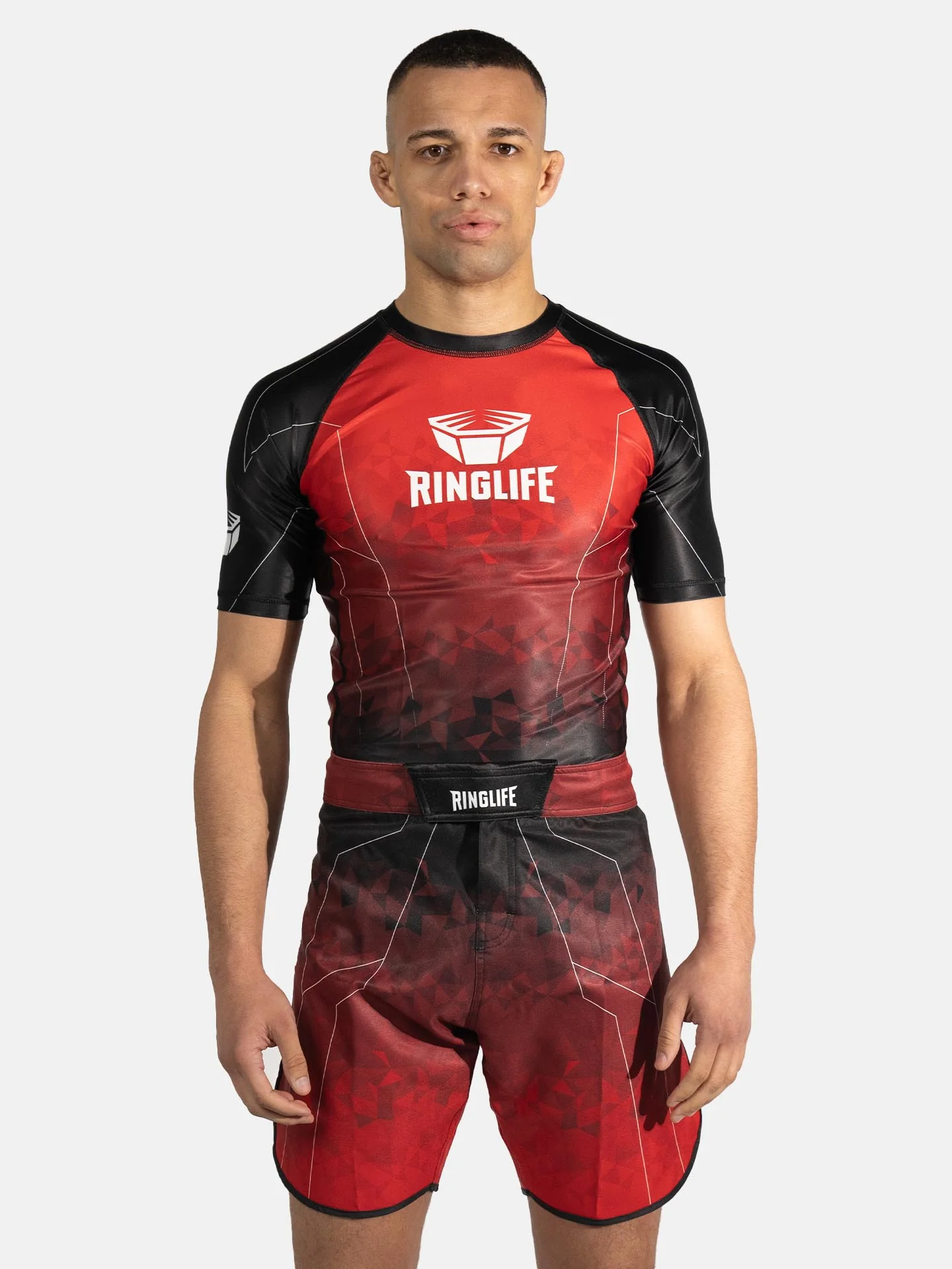 RINGLIFE Rashguard S/S - Transition schwarz-rot - Image 16