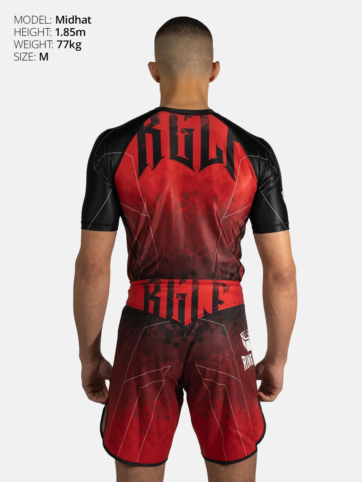 RINGLIFE Rashguard S/S - Transition schwarz-rot - Image 2