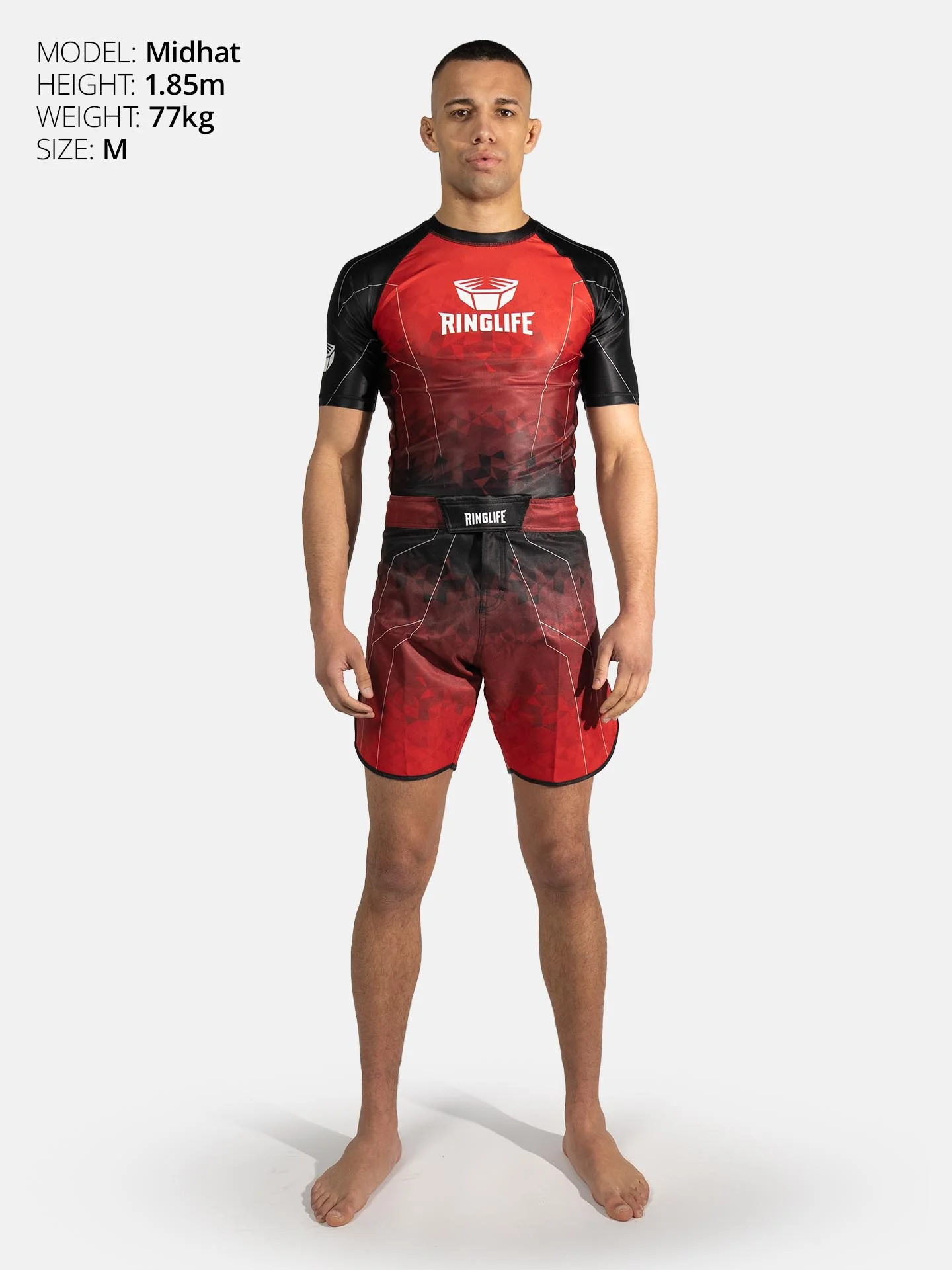 RINGLIFE Rashguard S/S - Transition schwarz-rot - Image 4