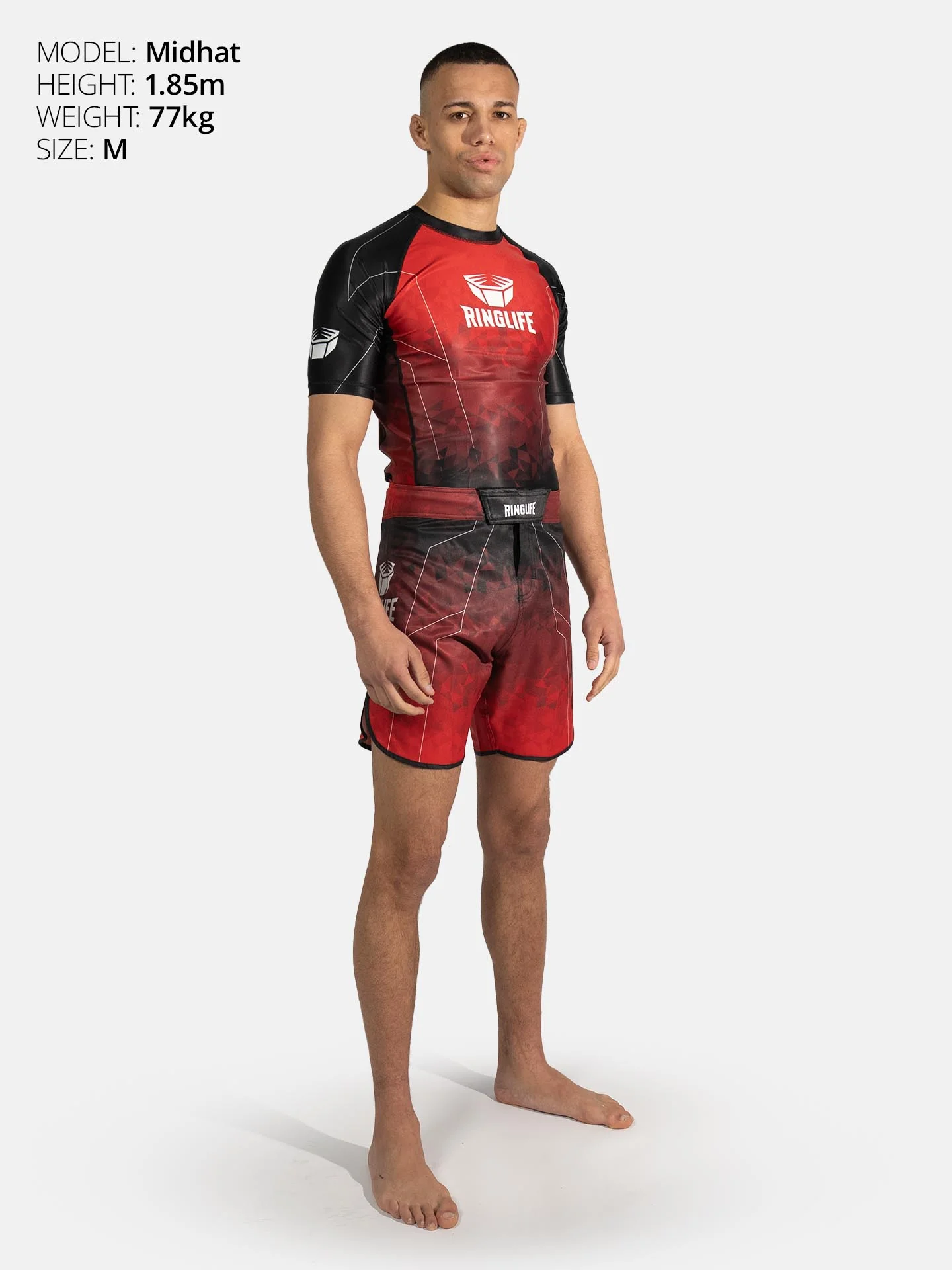 RINGLIFE Rashguard S/S - Transition schwarz-rot - Image 5