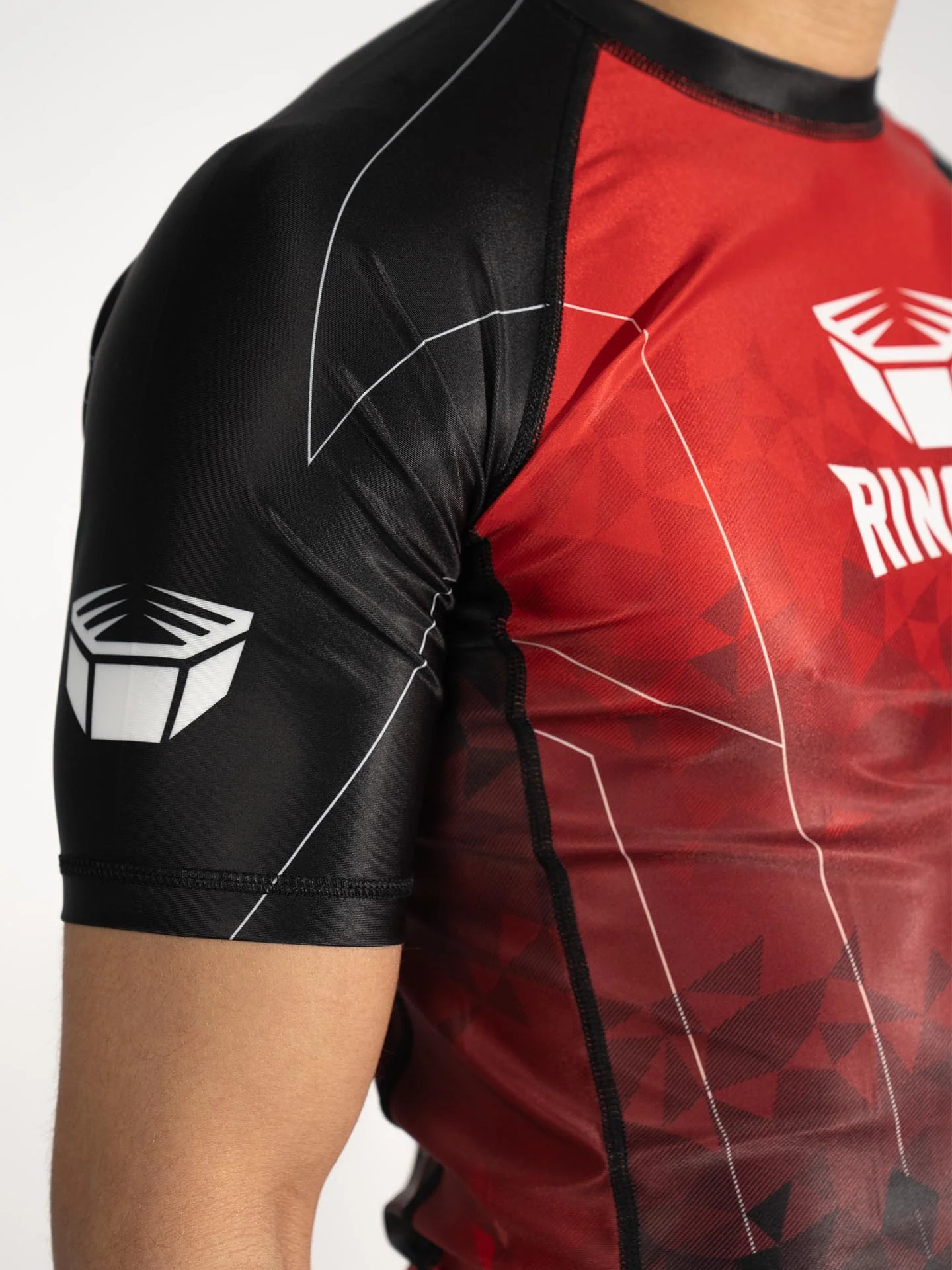RINGLIFE Rashguard S/S - Transition schwarz-rot - Image 7