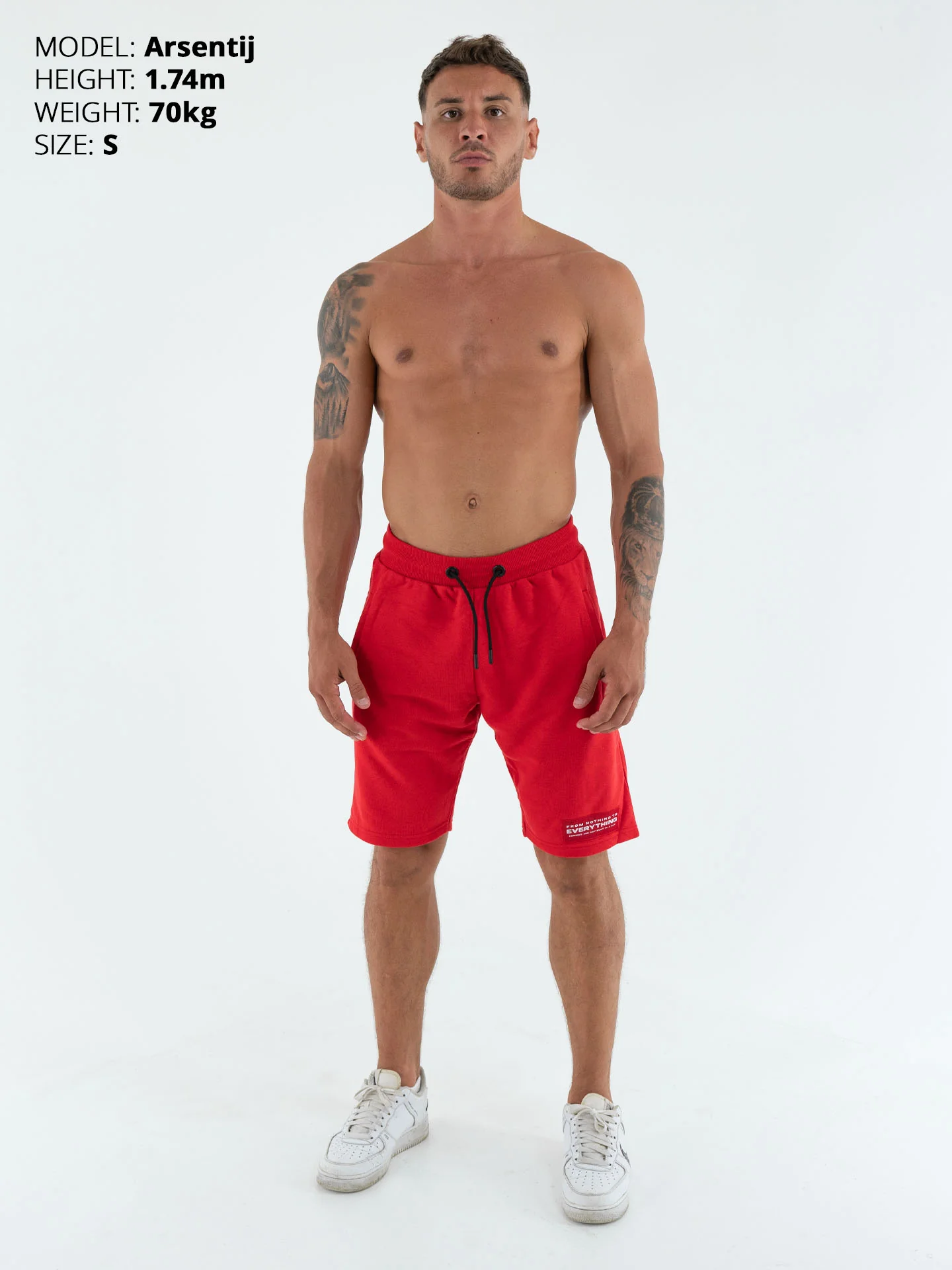 RINGLIFE Shorts - RGLF Tattoo rot-weiß - Image 3