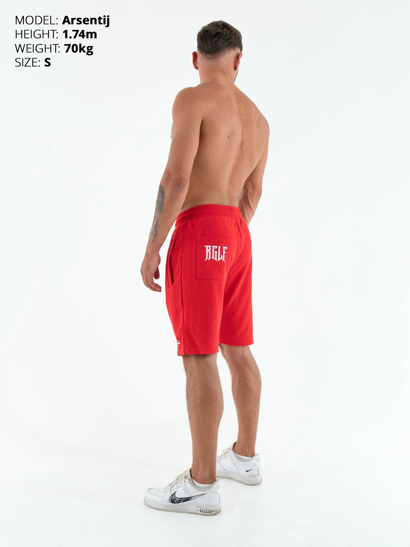 RINGLIFE Shorts - RGLF Tattoo rot-weiß - Image 4