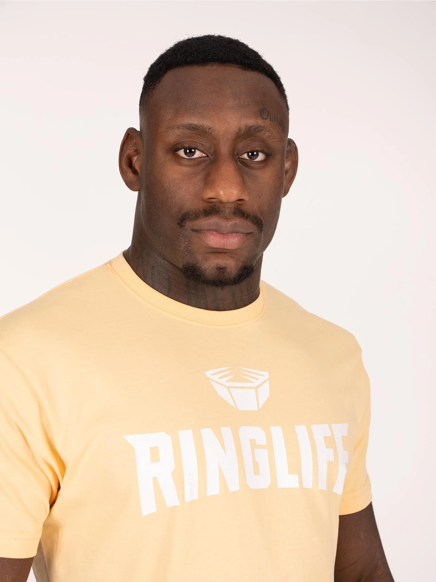 RINGLIFE T-Shirt, Logo 2.0, apricot-weiß - Image 3