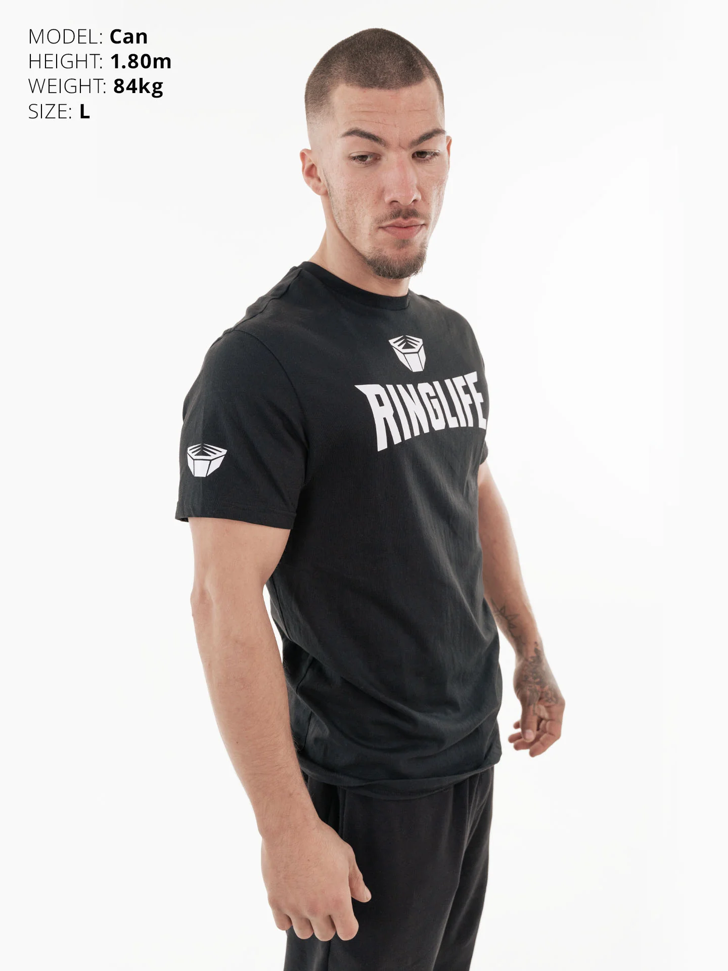 RINGLIFE T-Shirt - Logo schwarz-weiß - Image 8