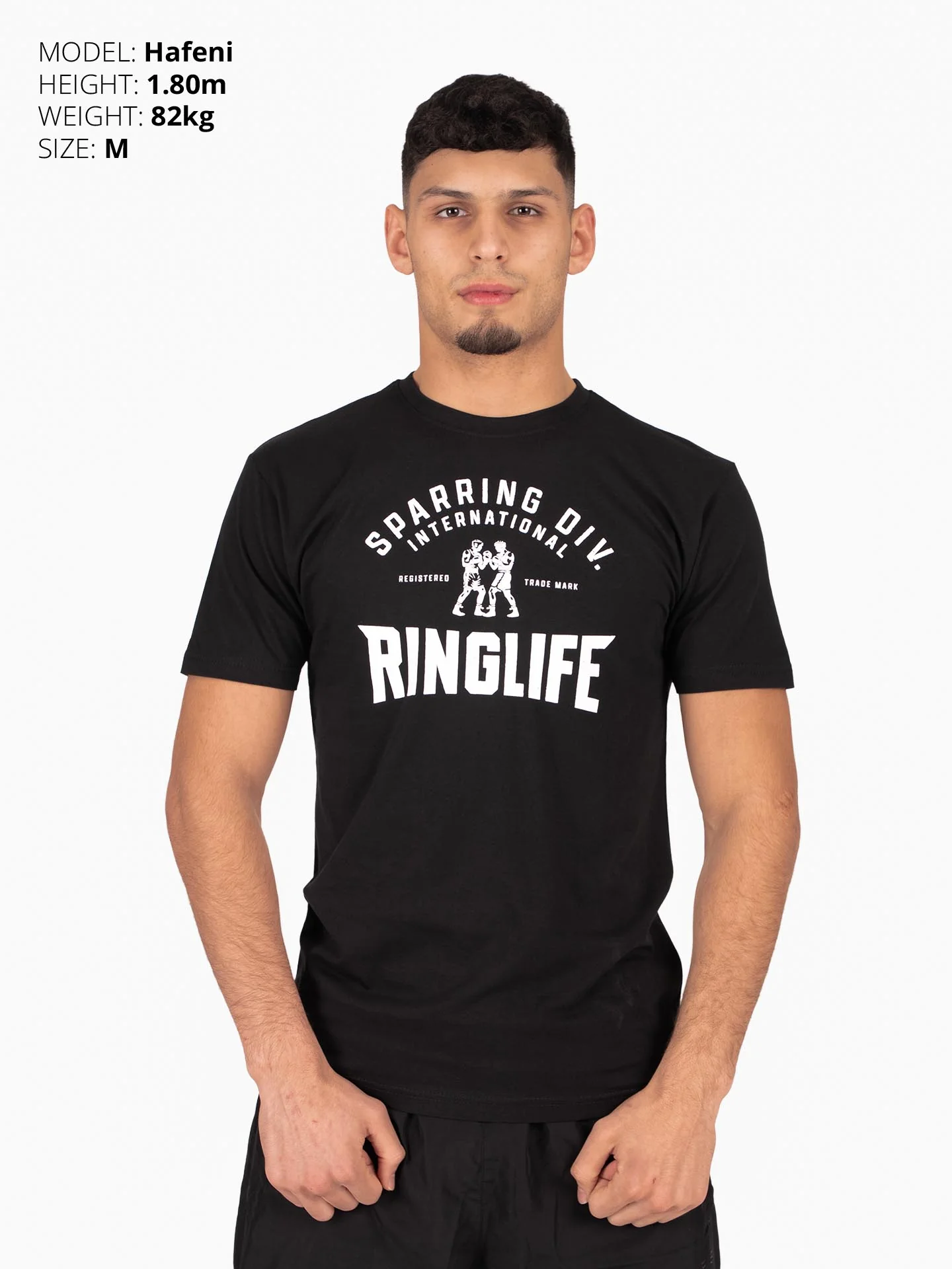 RINGLIFE T-Shirt, Sparring Div. Worldwide, schwarz-weiß - Image 2