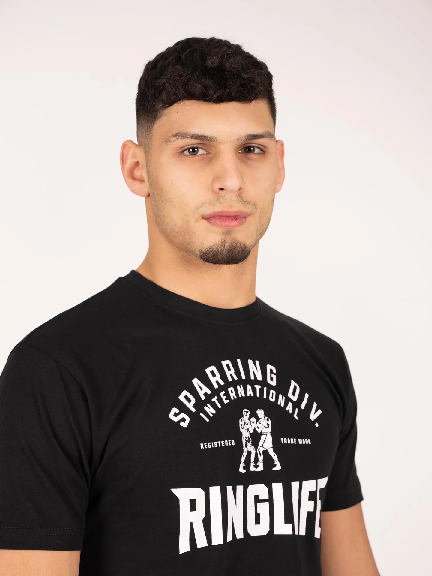 RINGLIFE T-Shirt, Sparring Div. Worldwide, schwarz-weiß - Image 3