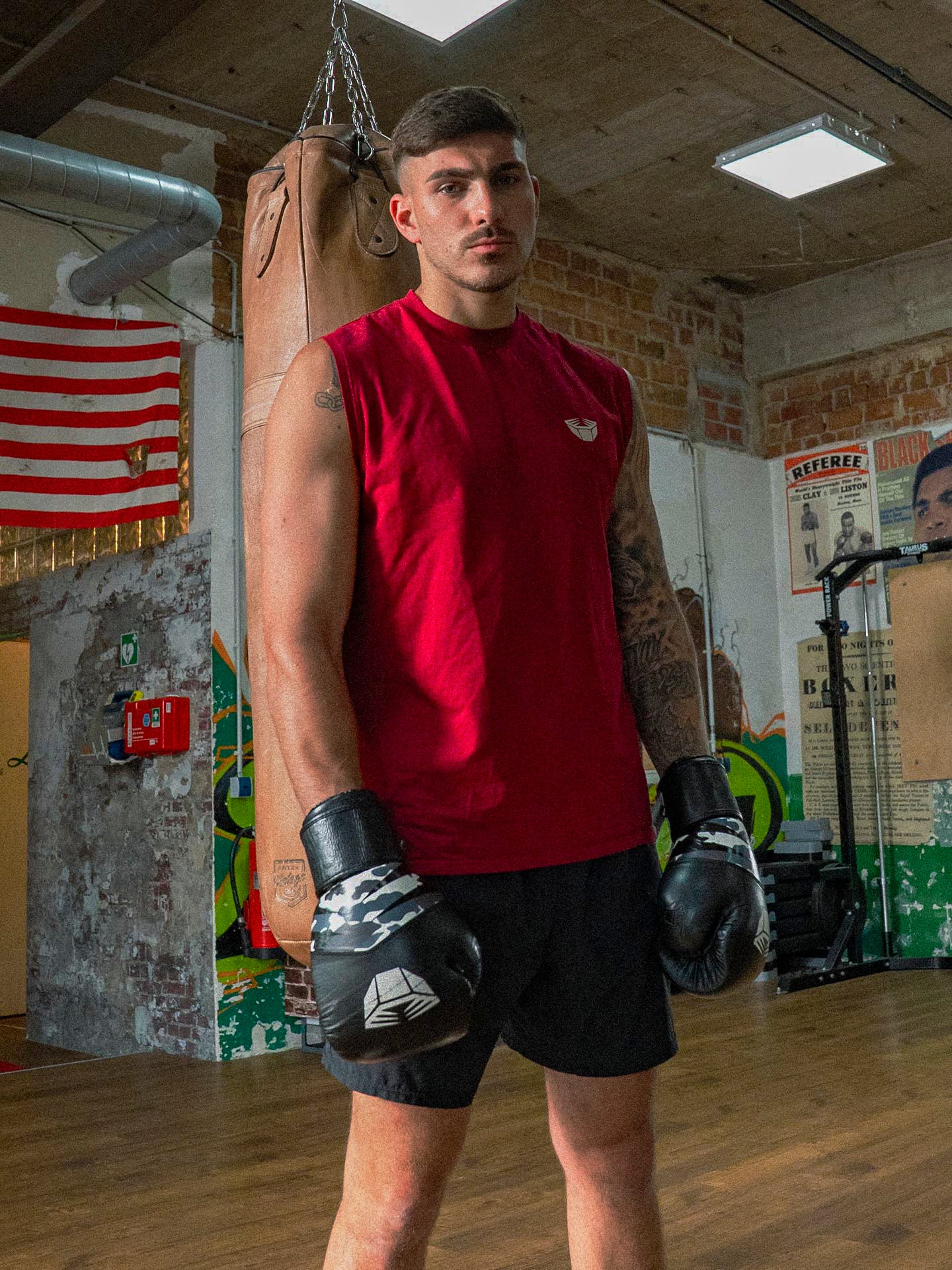 RINGLIFE Tank Top, Sparring Division, weinrot - Image 10