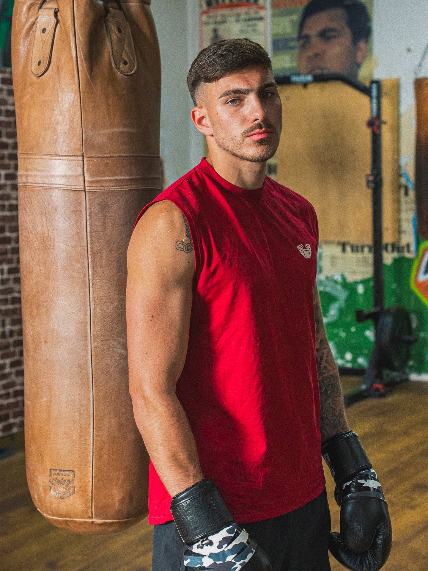 RINGLIFE Tank Top, Sparring Division, weinrot - Image 9